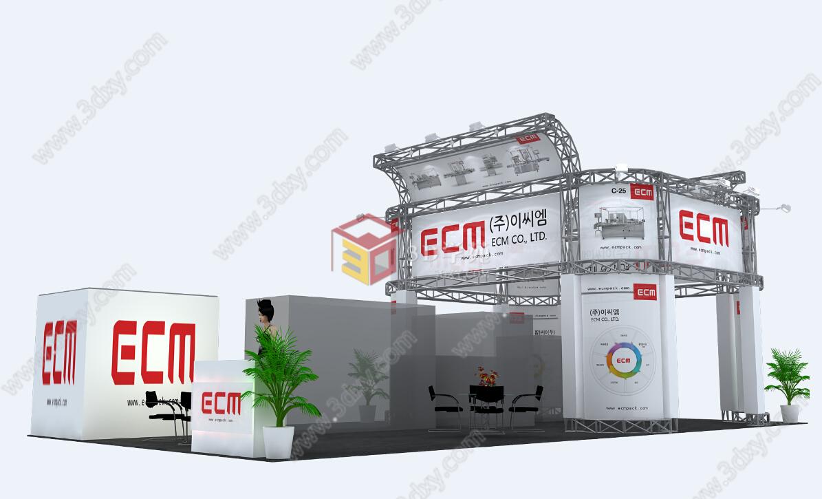 ecm引擎控制3D模型