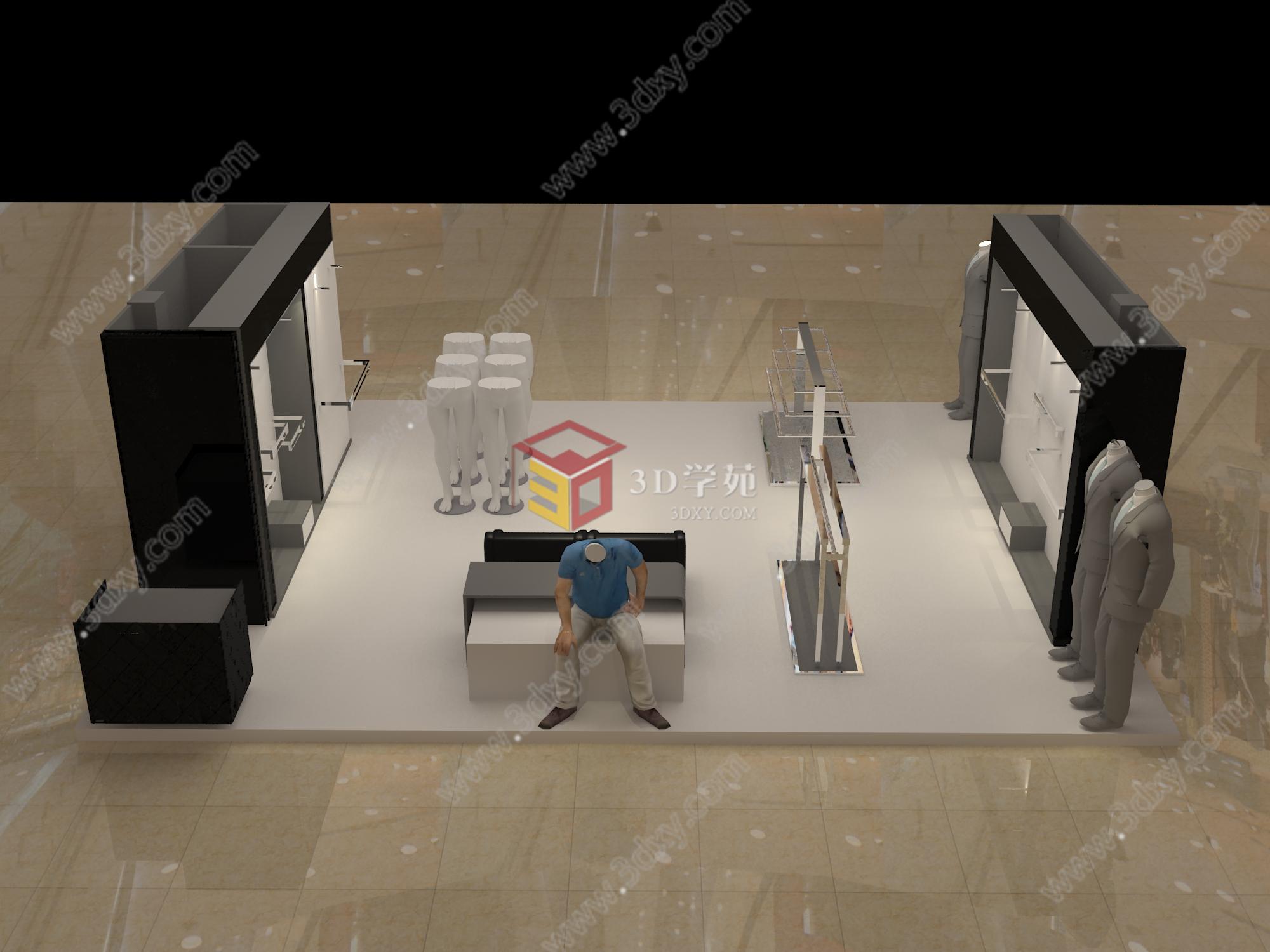 服装展厅3D模型