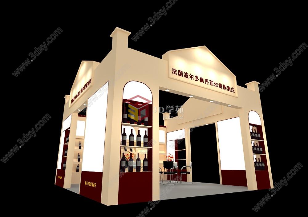法国红酒3D模型