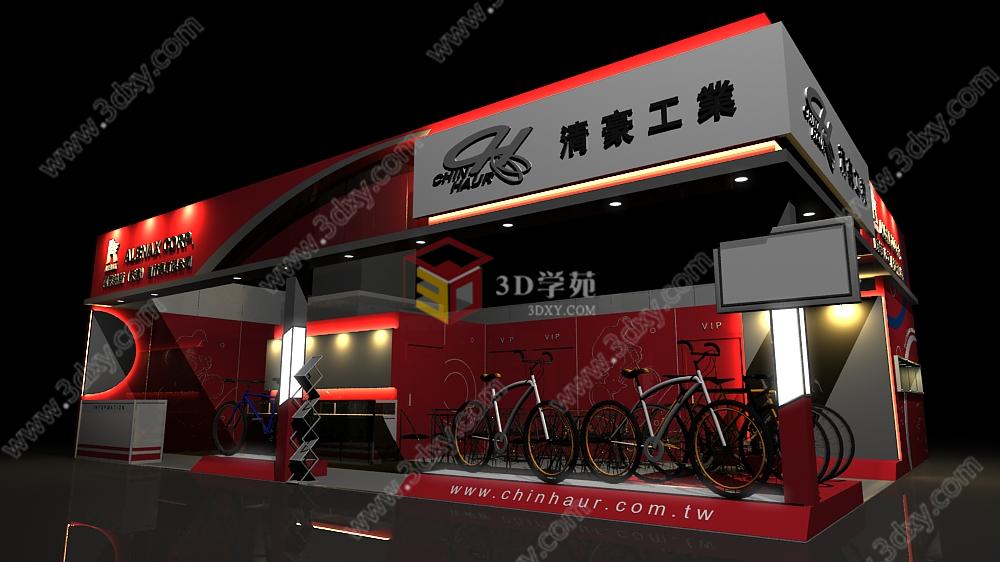 自行车展3D模型