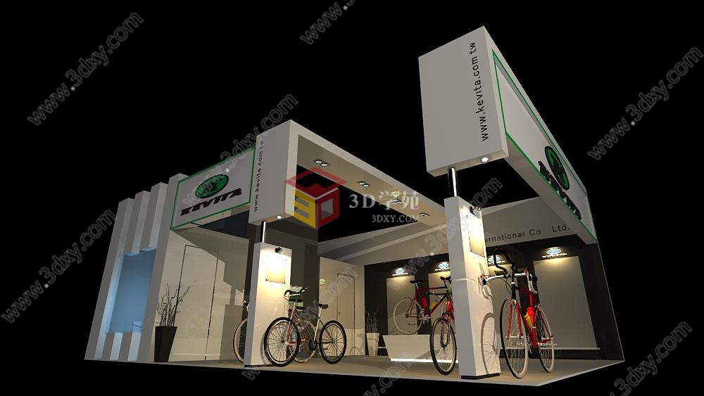 自行车展3D模型