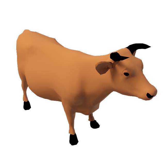黄牛3D模型
