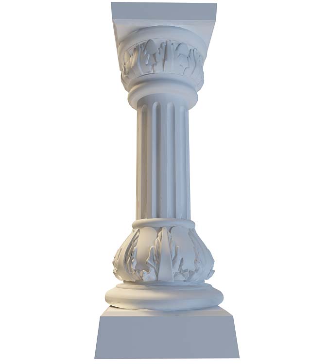 罗马柱3D模型
