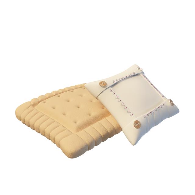 海绵抱枕3D模型