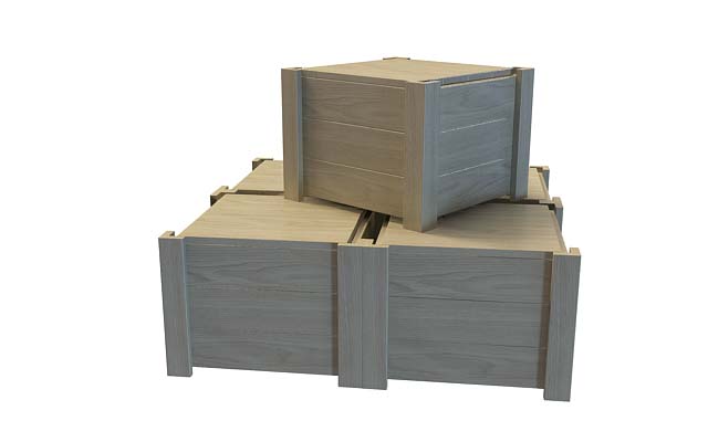 木箱子3D模型
