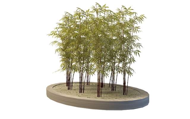 园林景观竹子3D模型