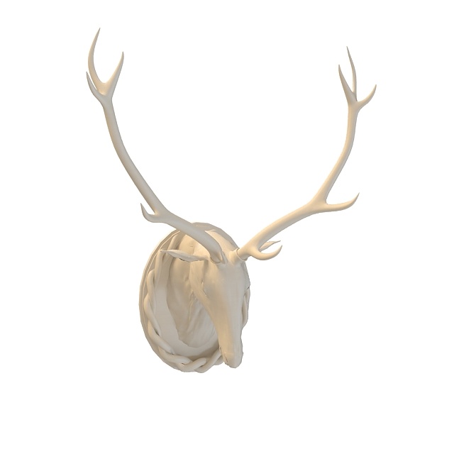 鹿头工艺品3D模型
