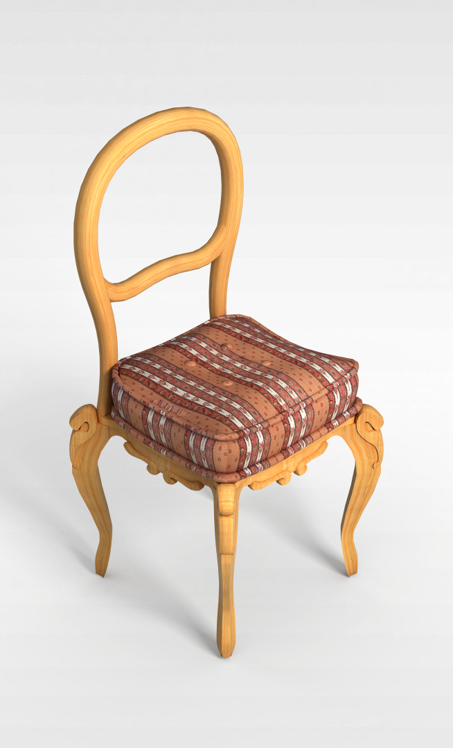欧式餐厅椅子3D模型