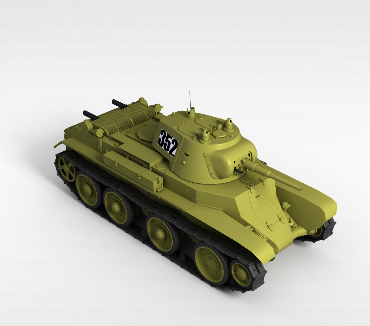 苏联BT-7坦克3D模型