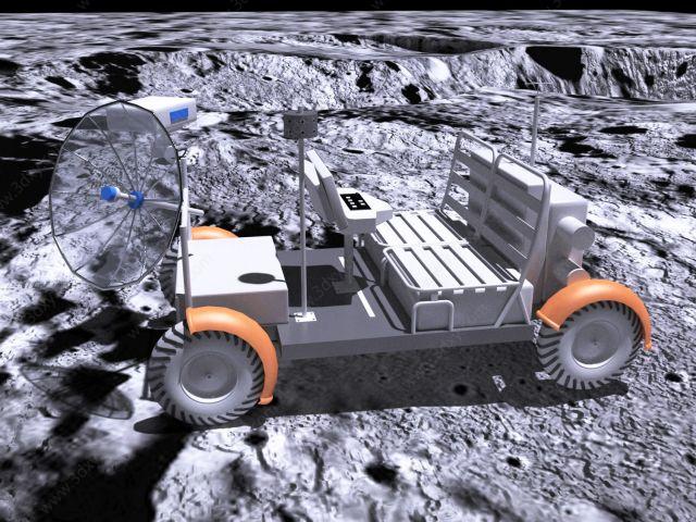 3d月球车模型