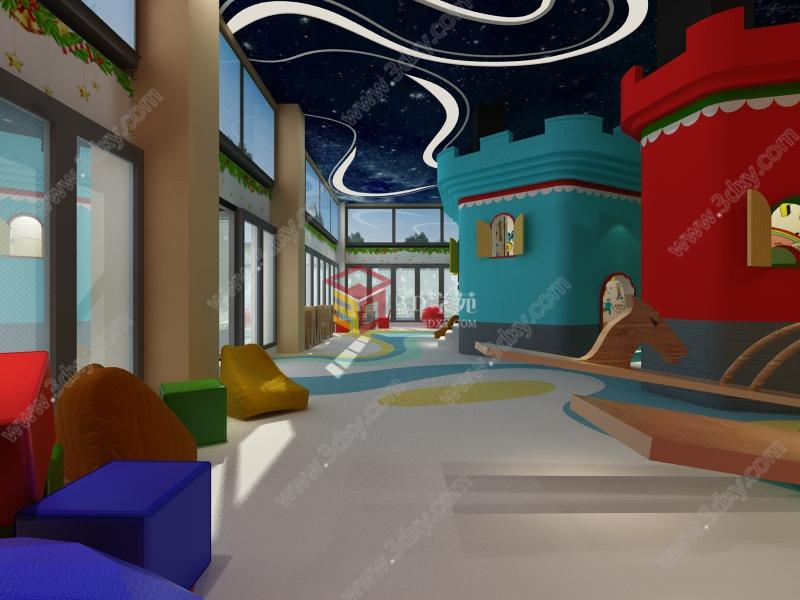 幼儿园大厅3D模型
