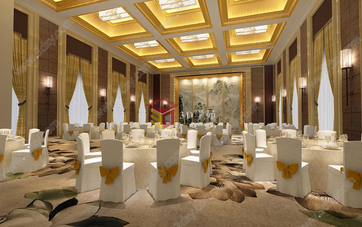 宴会厅3D模型