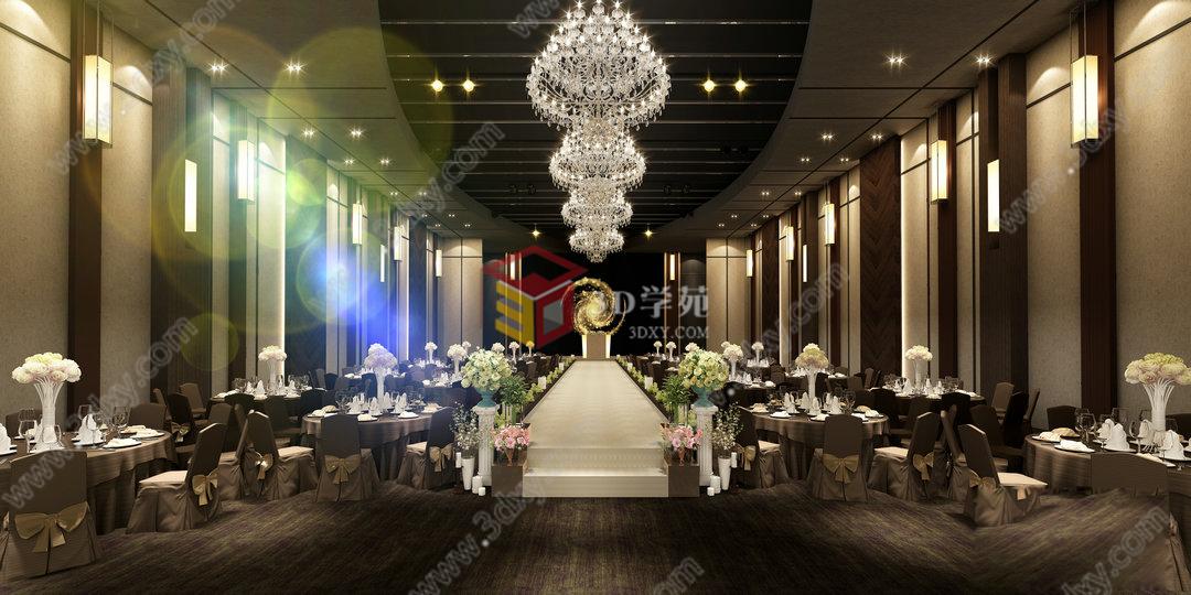 婚礼礼堂3D模型