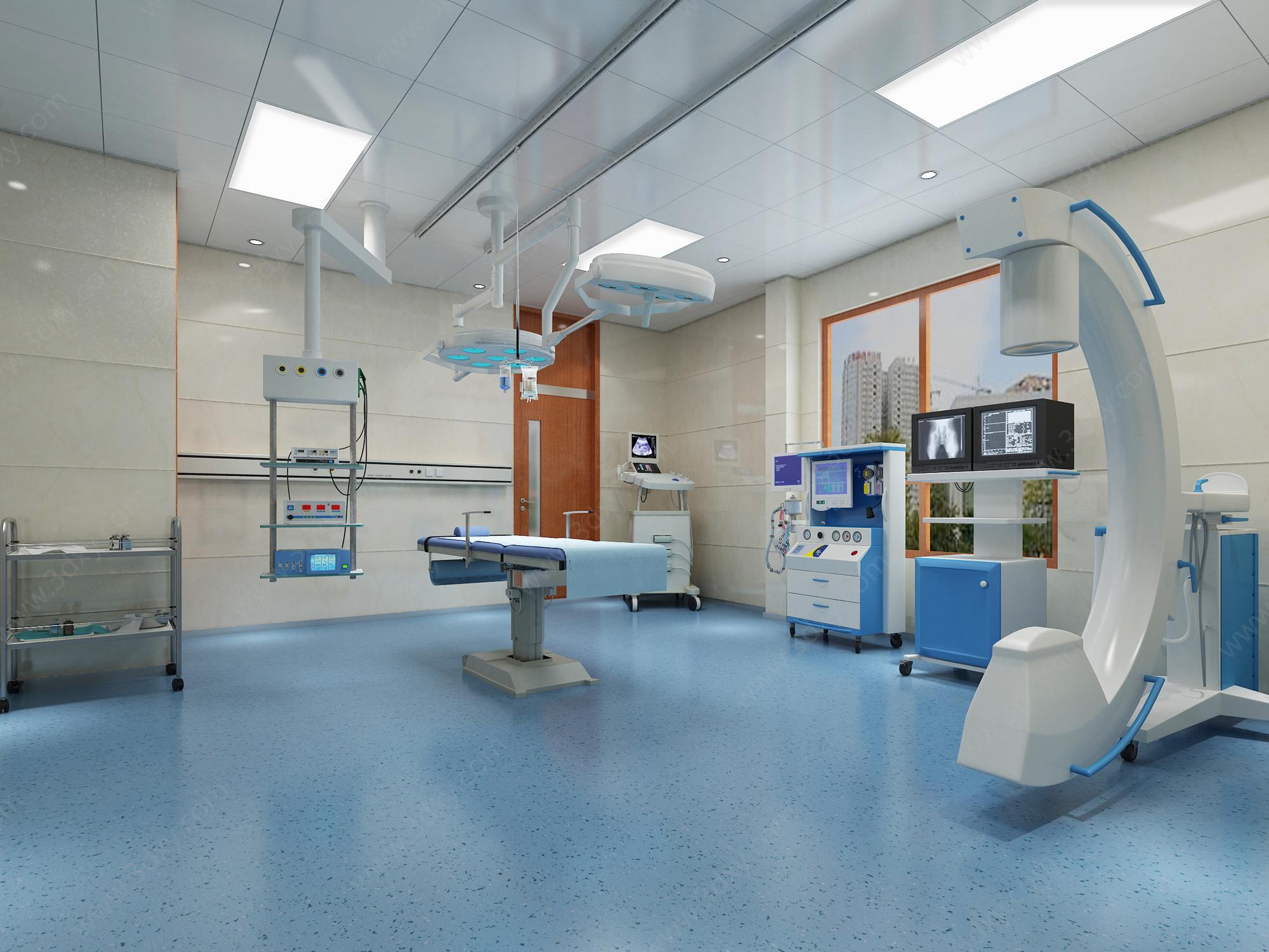 现代医院手术室3D模型