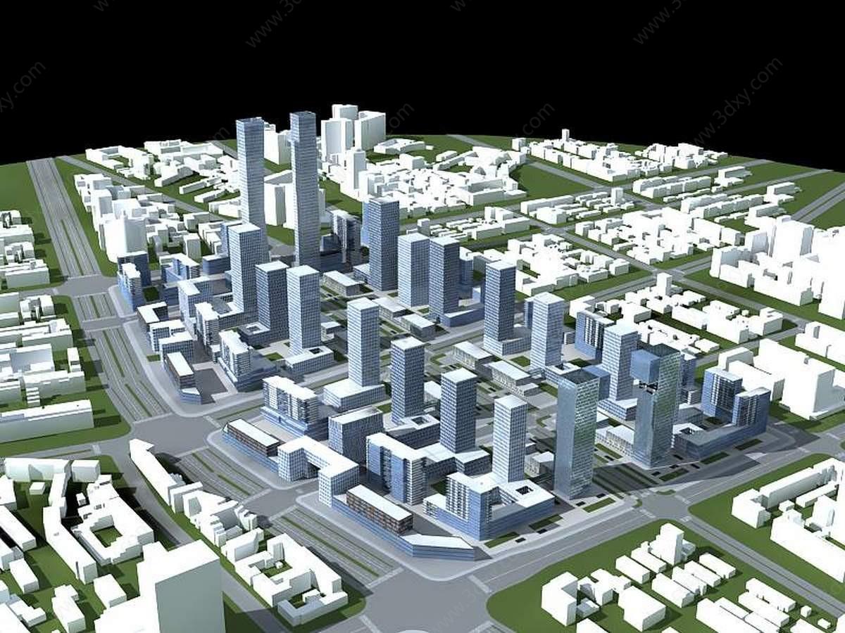 城市建筑群3D模型
