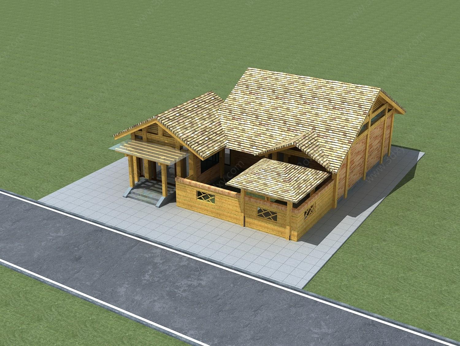 乡村别墅3D模型