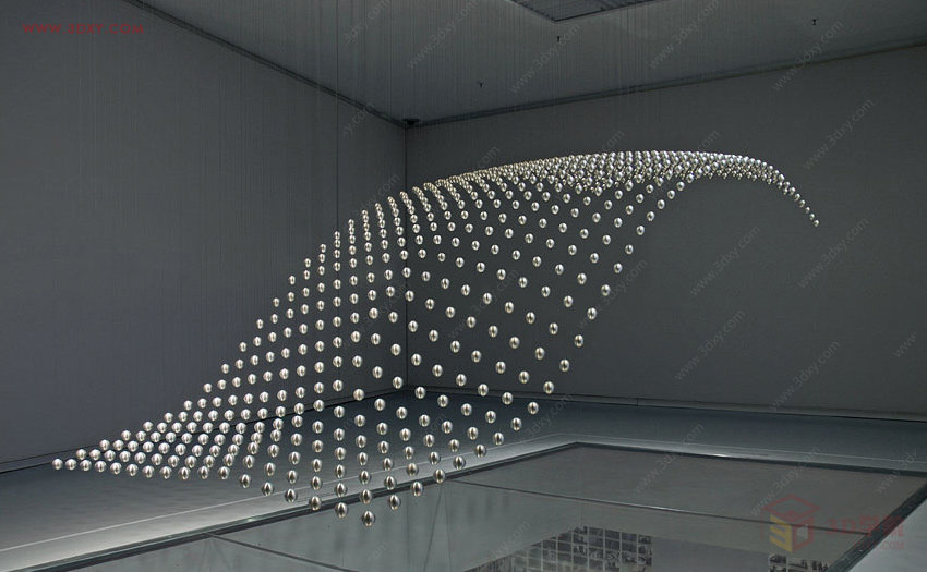 【建模技巧】如何用3DMAX制作悬浮球体艺术造型雕塑
