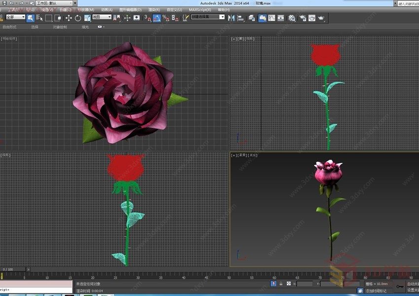 【建模技巧】七夕情人节之玫瑰花的建模方法