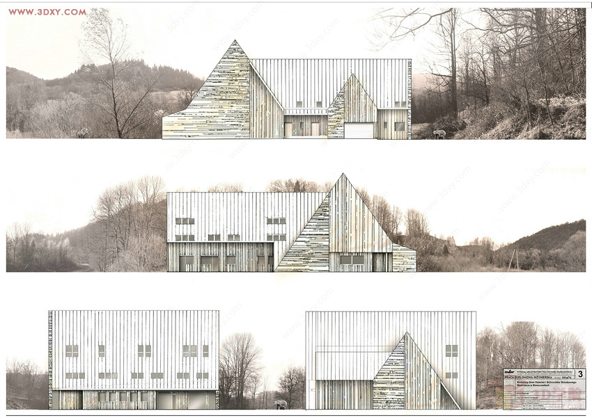 【建筑灵感】波兰BIESZCZADY山孤儿院设计