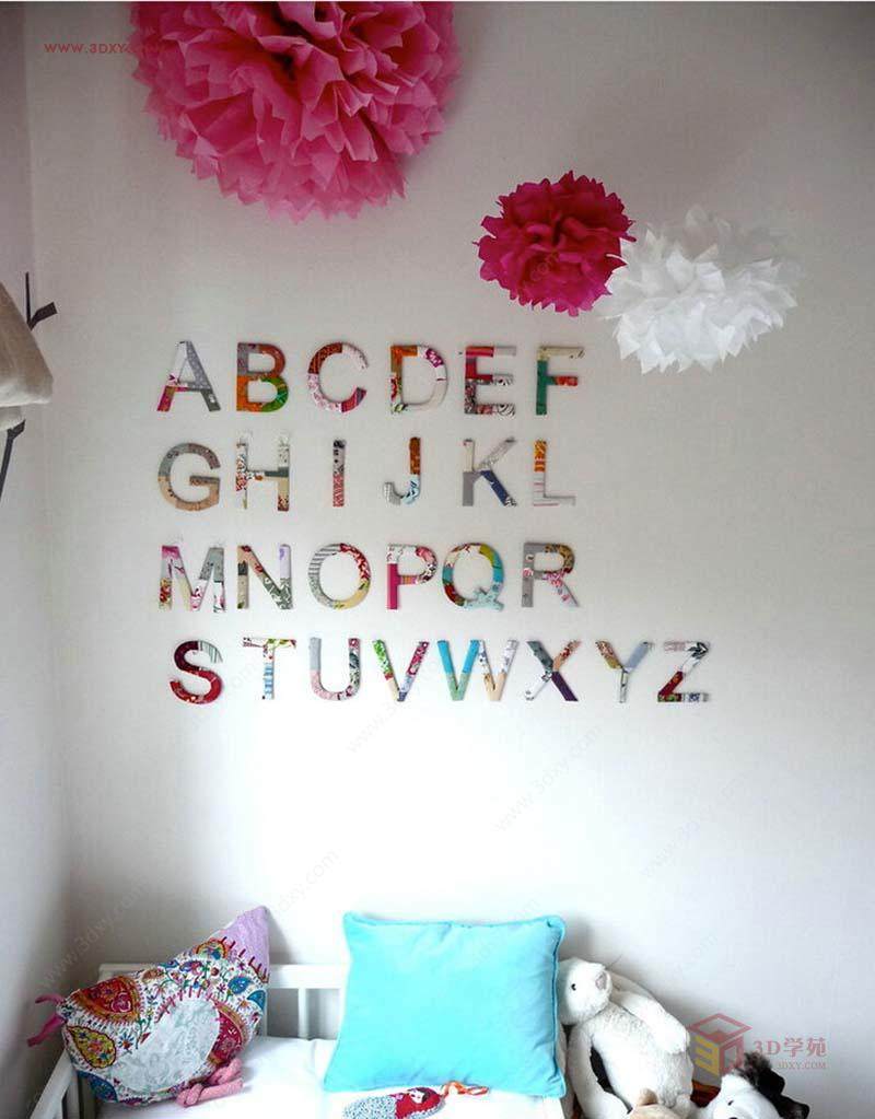  【创意灵感】让字母元素一路潮到你的家！