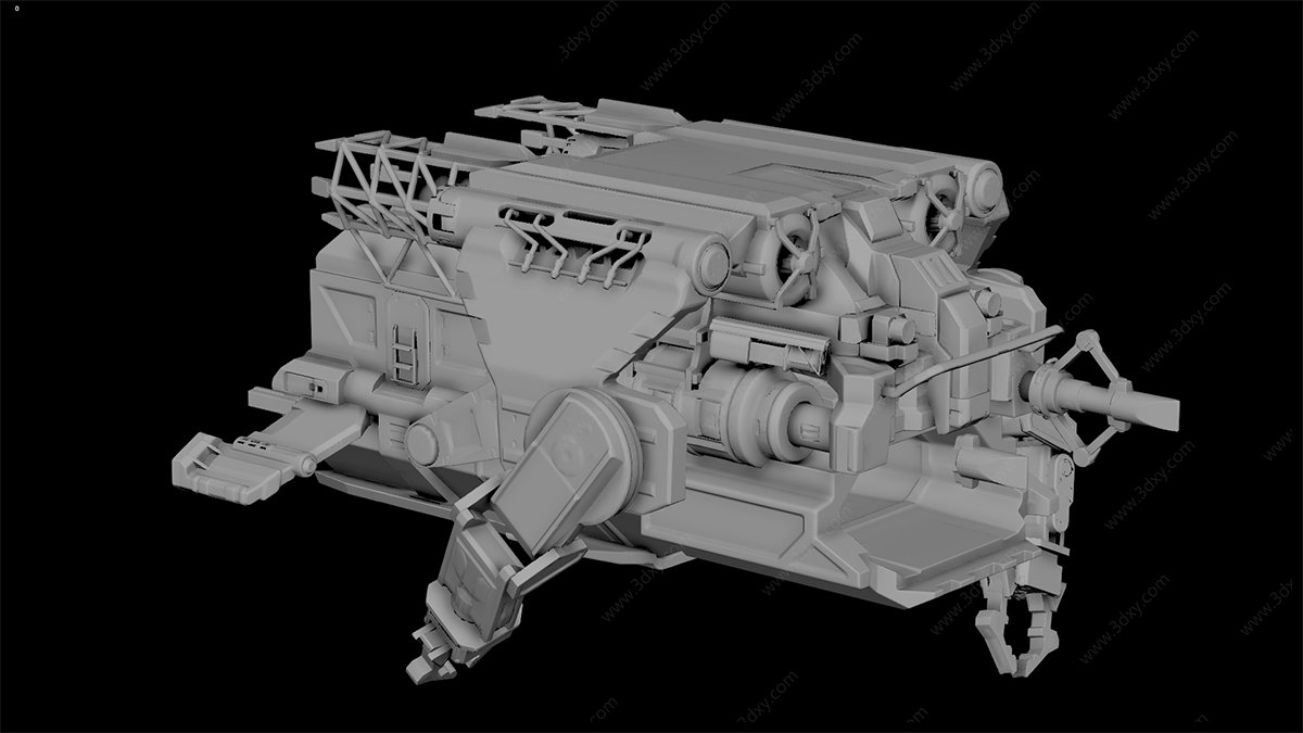 制作大型科幻飞船模型教程3D-Coat ZBrush