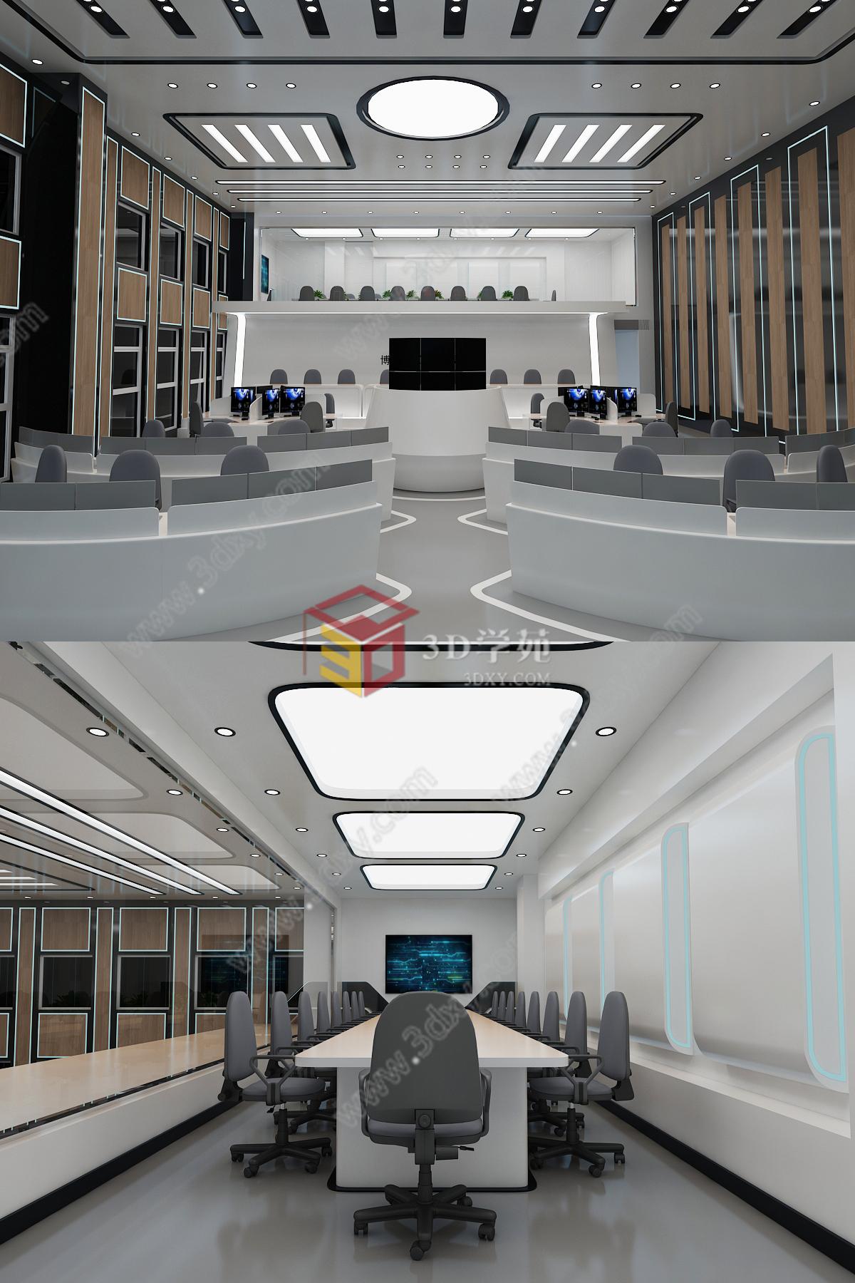 公安局指挥中心3D模型