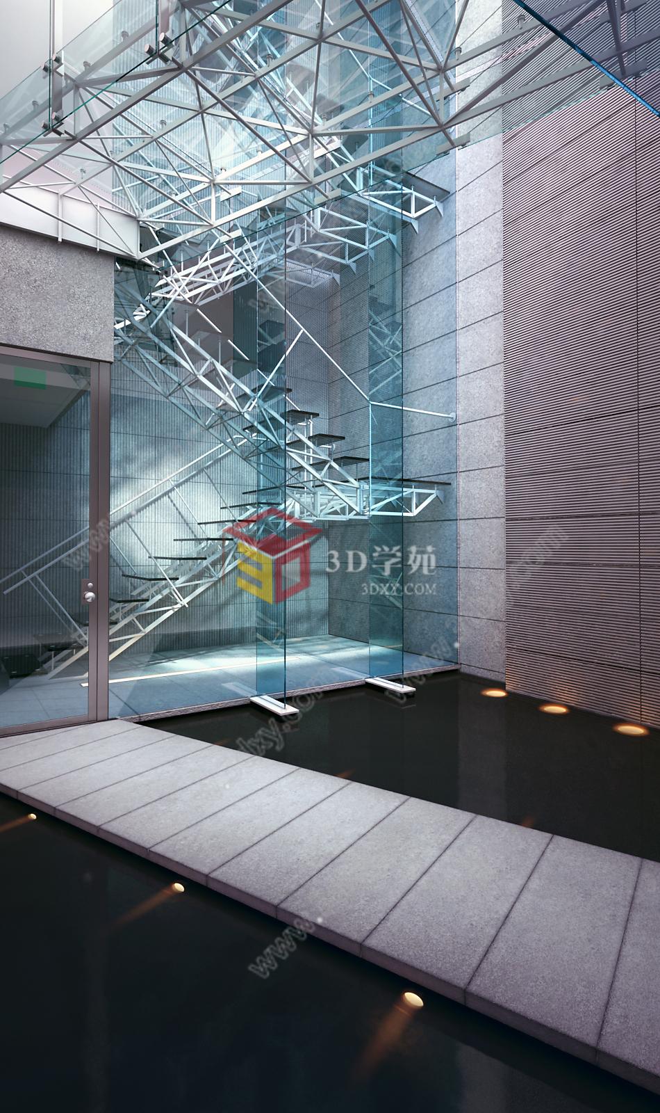 工业风格楼梯3D模型