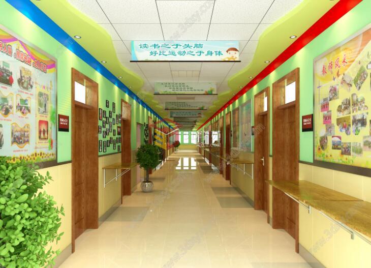 小学校史馆走廊3D模型