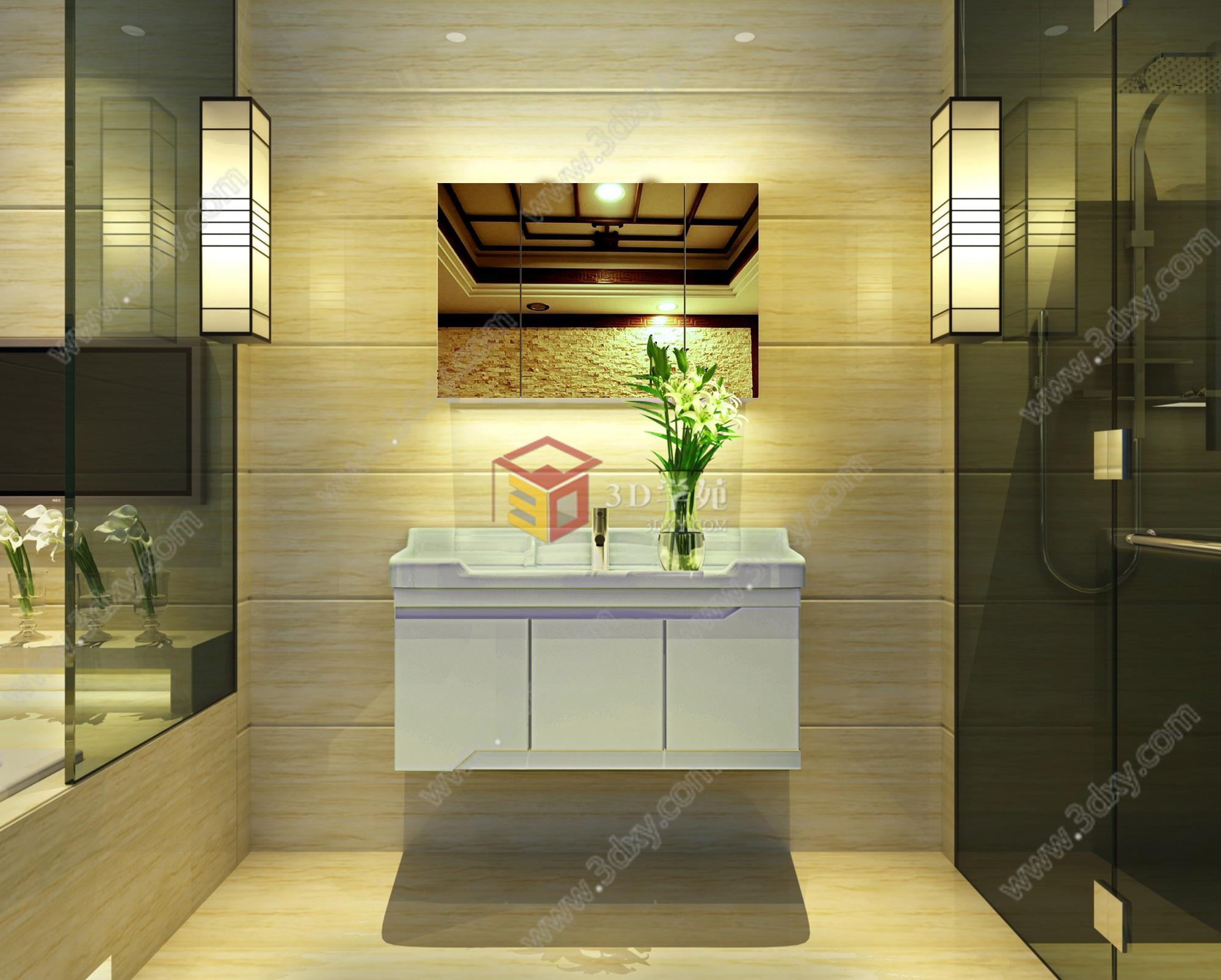 家庭浴室3D模型