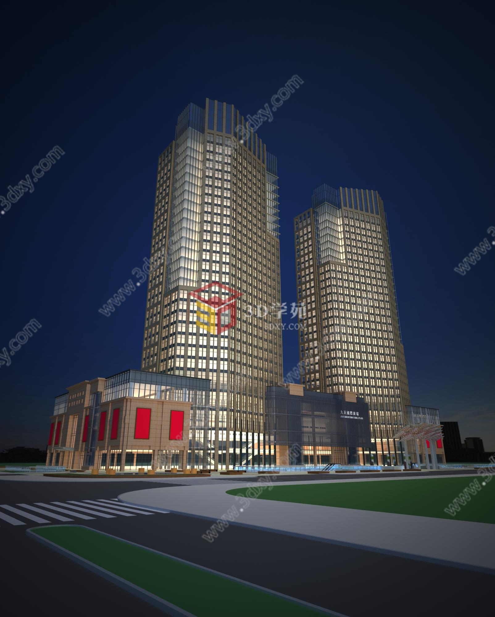 商业楼建筑3D模型