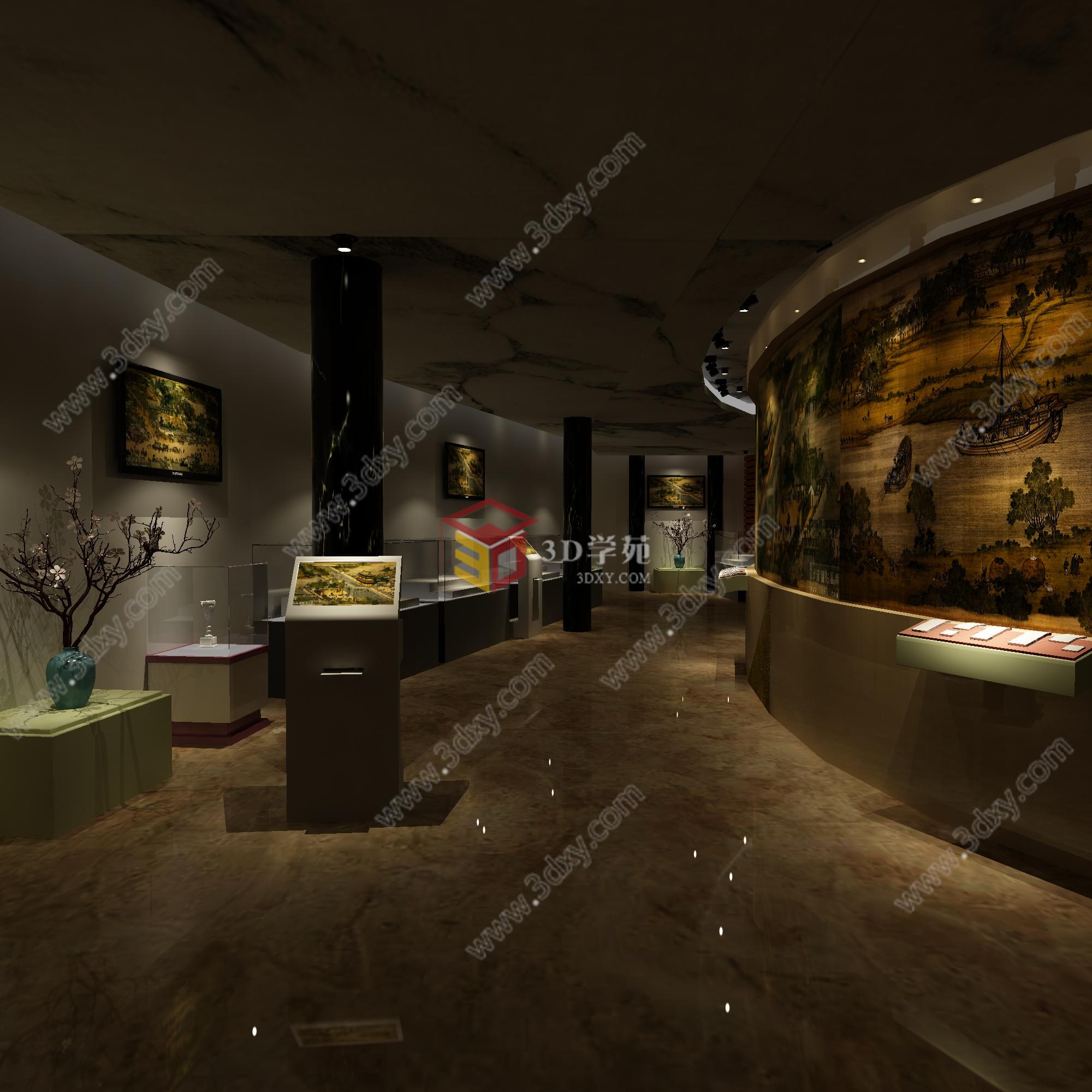 博物馆展厅设计3D模型