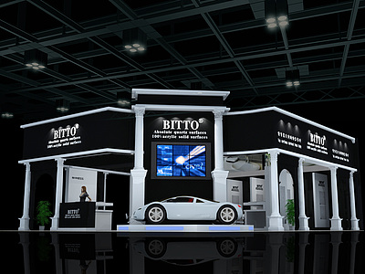 BITTO卫浴展台设计展览模型