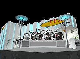ITEK 自行车展台展览模型