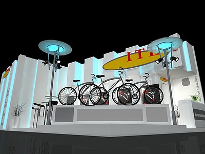 ITEK <font class='myIsRed'>自行车</font>展台展览模型