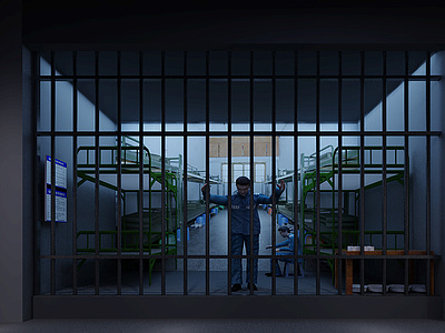 监狱场景展览模型