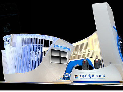上海外桥展展览模型