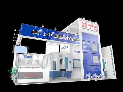 日东上海机械展厅展览模型