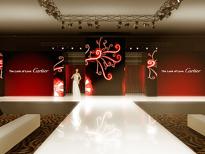卡迪亚亚洲新品珠宝发布会展览模型