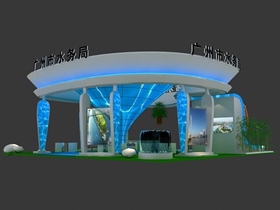 15X15广博会合肥展区展览模型
