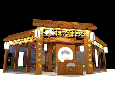 7X8中国传统古典展展览模型
