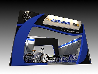 自行车展展览模型
