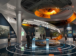 现代科技展厅展览模型