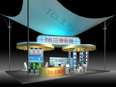 TCL电视展厅展览模型