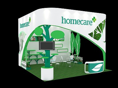 Homecare展台展览模型