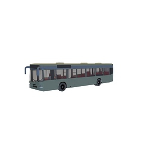 超长公交车3d模型