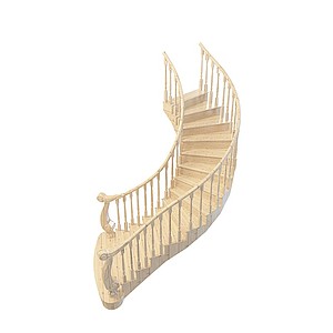 欧式楼梯3d模型