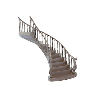欧式楼梯3d模型
