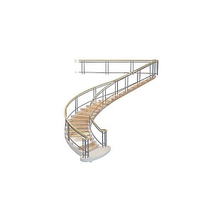 欧式大堂楼梯3d模型