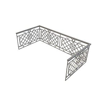 铁艺栏杆3d模型