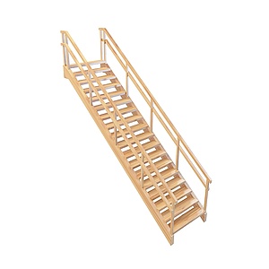 现代木质楼梯3d模型